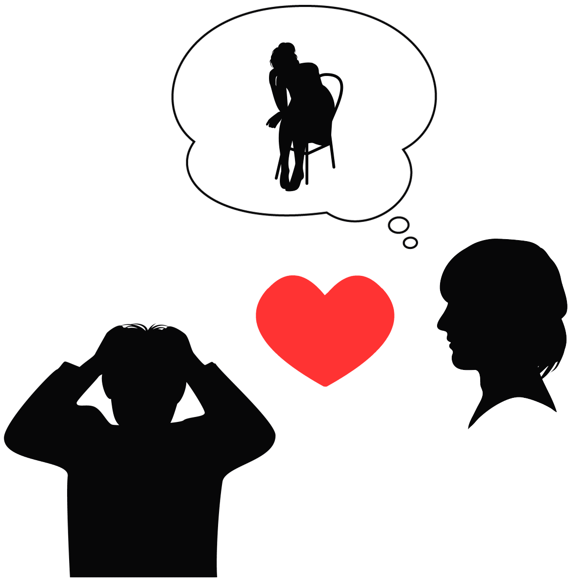 アダルトチルドレン_イネイブラータイプの恋愛思考パターンは両親との関係性の影響を受けている様子を表すイラスト