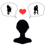 アダルトチルドレン_ロストワンの女性の恋愛思考パターンを表すイラスト