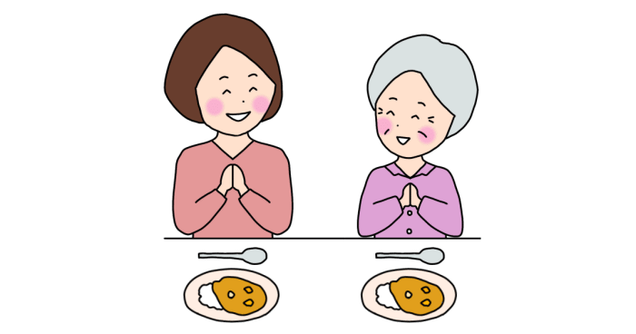 自分に優しくすることで母親に優しくできている様子を表すイラスト