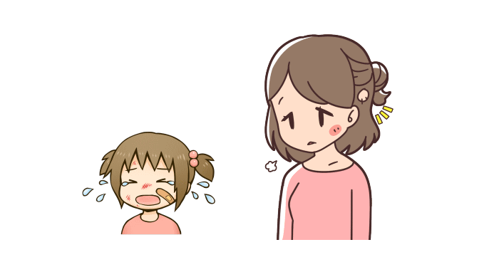 子どもを放置する親の心理状態を表すイラスト