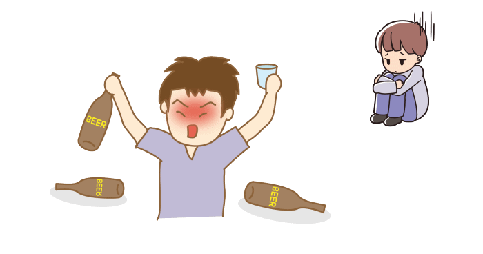 親としての自覚と責任を持とうとせず子どもを放置する毒親の特徴を表わすイメージ