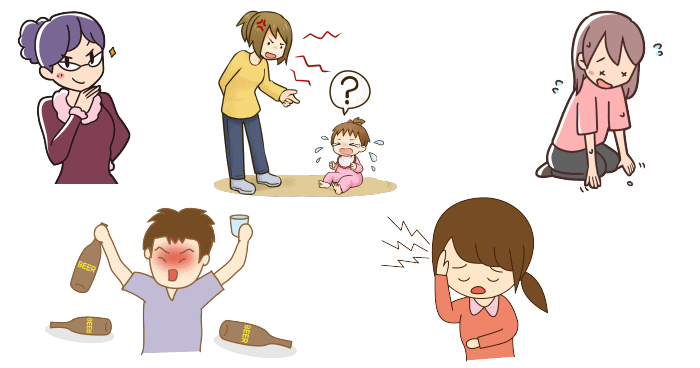 子どもを放置する毒親の5つの特徴を表わすイメージ