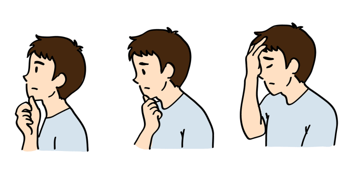 毒親育ちの男性の5つの特徴を表すイラスト