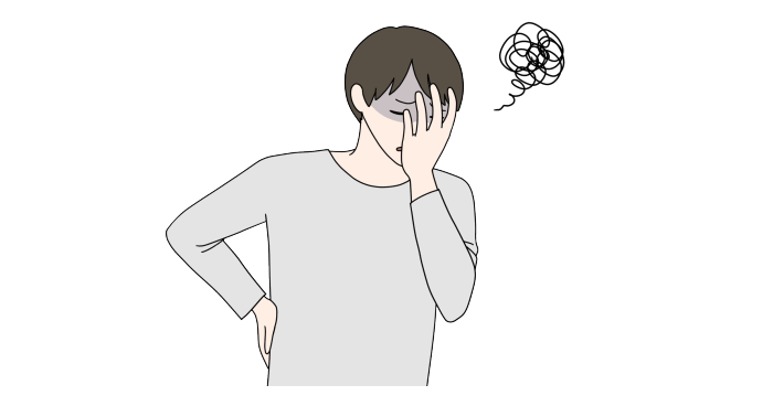 毒親育ちの男性が抱えやすい問題を表すイラスト