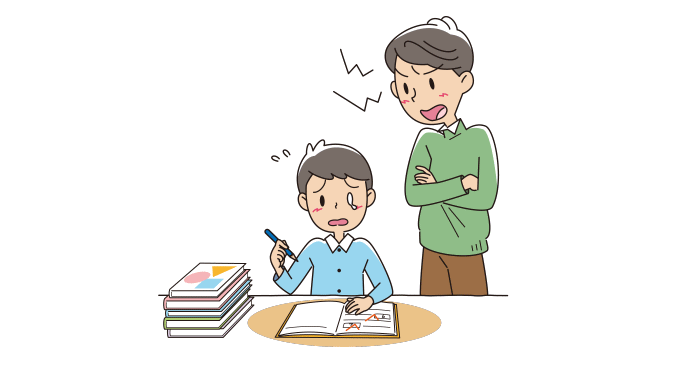 過干渉な父親とは何か？を表わすイラスト