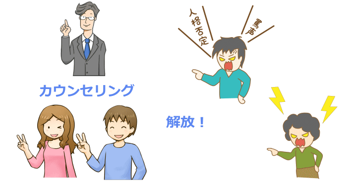 毒親から解放される方法を表すイラスト