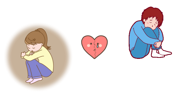 毒親育ちが繰り返しやすい恋愛パターンを表すイラスト