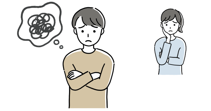 毒親育ちの男性が恋愛を改善する方法を表すイラスト