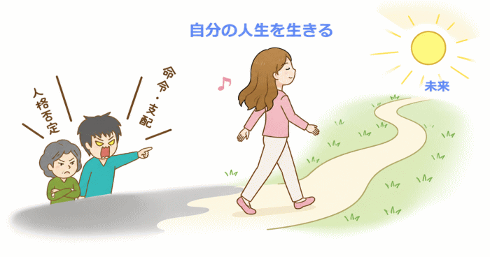 精神的自立とは何かを表すイラスト