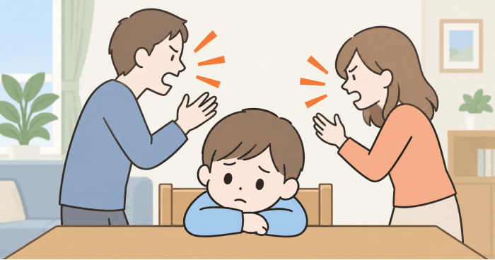 家庭環境からわかる_機能不全家族の特徴を表すイラスト