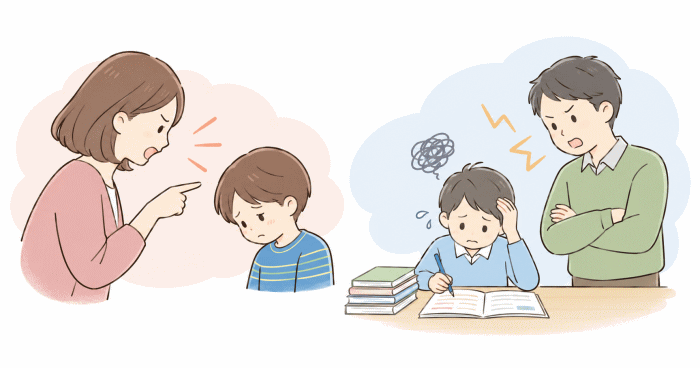 毒親に多い特徴を表わすイラスト
