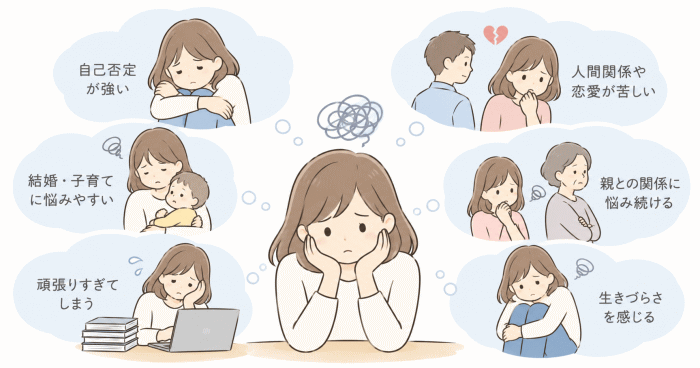 毒親家庭で育った影響を表すイメージ